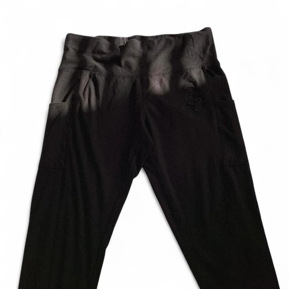 Beverly Hills Polo Club Black Leggings Women Size M Stretch
